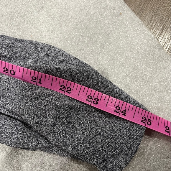 [S]Reiss Josephine Gray V-Neck Sweater with Yellow Stripes Bell Sleeves NWOT - Picture 6 of 8